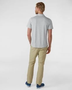 Stio Men's Icefloe Tech Polo SS -Stio Shop Online M Icefloe Tech Polo Quiet Gray 4