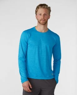 Stio Men's Icefloe Tech Tee LS -Stio Shop Online M Icefloe Tech Tee LS Rapid Blue 1