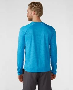 Stio Men's Icefloe Tech Tee LS -Stio Shop Online M Icefloe Tech Tee LS Rapid Blue 2