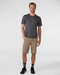 Stio Men's Icefloe Tech Tee SS -Stio Shop Online M Icefloe Tech Tee SS Scorched Rock 3