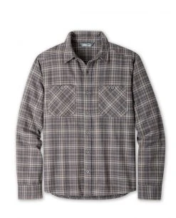 Stio Men's Miter Lightweight Flannel Shirt -Stio Shop Online M Miter Lightweight Flannel Shirt Basalt Plaid
