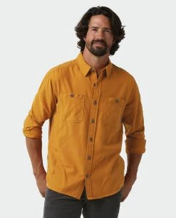 Stio Men's Miter Lightweight Flannel Shirt -Stio Shop Online M Miter Lightweight Flannel Shirt Bourbon 1