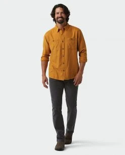 Stio Men's Miter Lightweight Flannel Shirt -Stio Shop Online M Miter Lightweight Flannel Shirt Bourbon 4