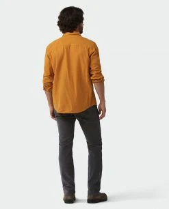 Stio Men's Miter Lightweight Flannel Shirt -Stio Shop Online M Miter Lightweight Flannel Shirt Bourbon 5