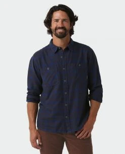 Stio Men's Miter Lightweight Flannel Shirt -Stio Shop Online M Miter Lightweight Flannel Shirt Mulberry Plaid 1