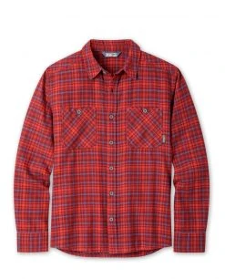 Stio Men's Miter Lightweight Flannel Shirt -Stio Shop Online M Miter Lightweight Flannel Shirt Roasted Beet Plaid