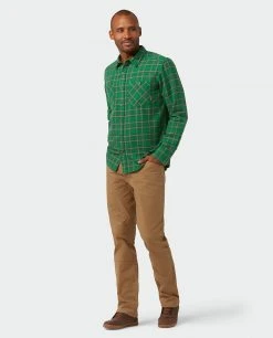 Stio Men's Miter Lightweight Flannel Shirt -Stio Shop Online M Miter Lightweight Flannel Shirt Thicket Plaid 4