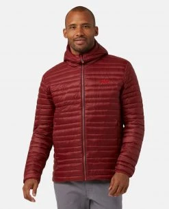 Stio Men's Pinion Down Hooded Jacket -Stio Shop Online M Pinion Down Hooded Jacket Roasted Beet 1