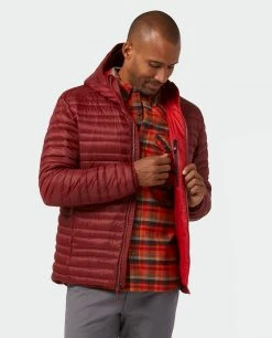 Stio Men's Pinion Down Hooded Jacket -Stio Shop Online M Pinion Down Hooded Jacket Roasted Beet 2