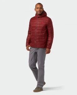 Stio Men's Pinion Down Hooded Jacket -Stio Shop Online M Pinion Down Hooded Jacket Roasted Beet 6