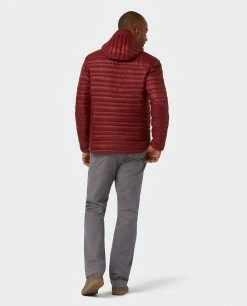 Stio Men's Pinion Down Hooded Jacket -Stio Shop Online M Pinion Down Hooded Jacket Roasted Beet 7
