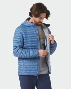 Stio Men's Pinion Down Hooded Jacket -Stio Shop Online M Pinion Hooded Down Jacket Sturdy Blue 6 Top