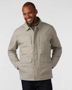 Stio Men's Rivet® Canvas Utility Jacket -Stio Shop Online M Rivet Canvas Utility Jacket Talus 1