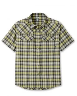 Stio Men's Eddy Shirt SS -Stio Shop Online M SS Eddy Honeydew Plaid