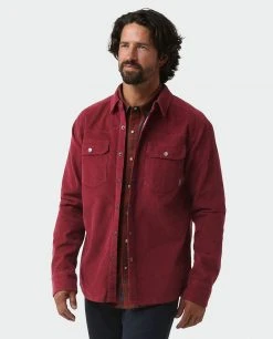 Stio Men's Saratoga Cord Shirt 30 Stio Men's Saratoga Cord Shirt -Stio Shop Online M Saratoga Cord Shirt Roasted Beet Plaid 1