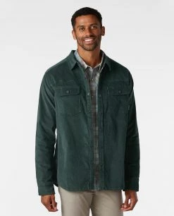 Stio Men's Saratoga Cord Shirt 36 Stio Men's Saratoga Cord Shirt -Stio Shop Online M Saratoga Cord Treeline Green 1