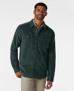 Stio Men's Saratoga Cord Shirt 37 Stio Men's Saratoga Cord Shirt -Stio Shop Online M Saratoga Cord Treeline Green 3