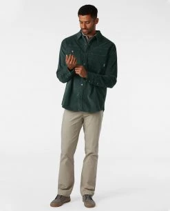 Stio Men's Saratoga Cord Shirt 39 Stio Men's Saratoga Cord Shirt -Stio Shop Online M Saratoga Cord Treeline Green 4