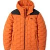 Stio Men's Skillet Stretch Down Hooded Jacket -Stio Shop Online M Skillet Stretch Down Hooded Jacket Basecamp Orange