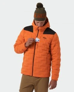 Stio Men's Skillet Stretch Down Hooded Jacket -Stio Shop Online M Skillet Stretch Down Hooded Jacket Basecamp Orange 2