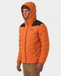 Stio Men's Skillet Stretch Down Hooded Jacket -Stio Shop Online M Skillet Stretch Down Hooded Jacket Basecamp Orange 4