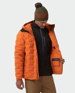 Stio Men's Skillet Stretch Down Hooded Jacket -Stio Shop Online M Skillet Stretch Down Hooded Jacket Basecamp Orange 5