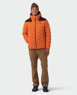 Stio Men's Skillet Stretch Down Hooded Jacket -Stio Shop Online M Skillet Stretch Down Hooded Jacket Basecamp Orange 8