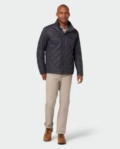 Stio Men's Skycrest Insulated Snap Shirt -Stio Shop Online M Skycrest Snap Shirt Boundary Black 1 Full