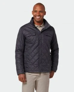 Stio Men's Skycrest Insulated Snap Shirt -Stio Shop Online M Skycrest Snap Shirt Boundary Black 3 Top