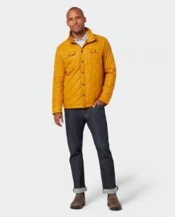 Stio Men's Skycrest Insulated Snap Shirt -Stio Shop Online M Skycrest Snap Shirt Bourbon 1 Full