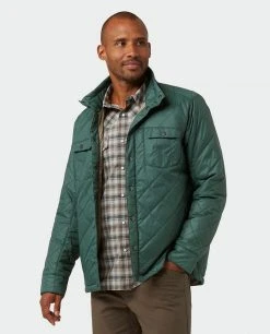 Stio Men's Skycrest Insulated Snap Shirt -Stio Shop Online M Skycrest Snap Shirt Treeline Green 1