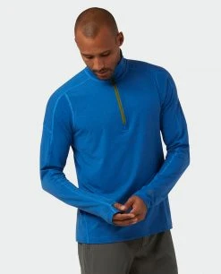 Stio Men's Tipton Tech Half Zip -Stio Shop Online M Tipton Tech Half Zip Alpine Lake Heather 2