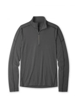 Stio Men's Tipton Tech Half Zip -Stio Shop Online M Tipton Tech Half Zip Boundary Black Heather