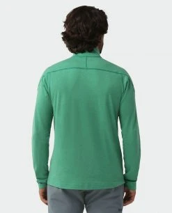 Stio Men's Tipton Tech Half Zip -Stio Shop Online M Tipton Tech Half Zip Greenery Heather 3