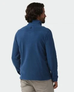 Stio Men's Turpin Fleece Half Zip -Stio Shop Online M Turpin Fleece Half Zip Navy Peony Heather 2