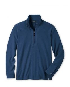 Stio Men's Turpin Fleece Half Zip -Stio Shop Online M Turpin Fleece Half Zip Navy Peony Heather