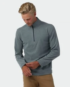 Stio Men's Turpin Fleece Half Zip -Stio Shop Online M Turpin Fleece Half Zip Stormy Weather Heather 2