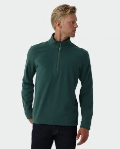 Stio Men's Turpin Fleece Half Zip -Stio Shop Online M Turpin Fleece Half Zip Treeline Green Heather 1