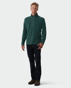 Stio Men's Turpin Fleece Half Zip -Stio Shop Online M Turpin Fleece Half Zip Treeline Green Heather 4