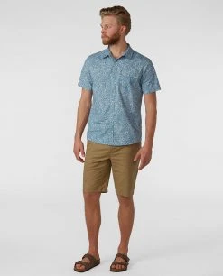 Stio Men's Tusky Canvas Short -Stio Shop Online M Tusky Short Elmwood 3