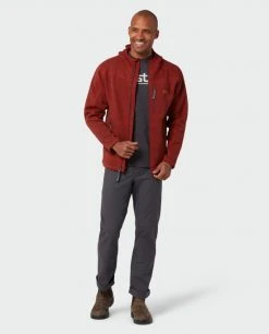 Stio Men's Wilcox Fleece Hoodie 67 Stio Men's Wilcox Fleece Hoodie -Stio Shop Online M Wilcox Fleece Hoodie Risk Red 1 Full