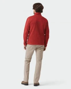 Stio Men's Wilcox Fleece Jacket -Stio Shop Online M Wilcox Fleece Jacket Risk Red 2 Full