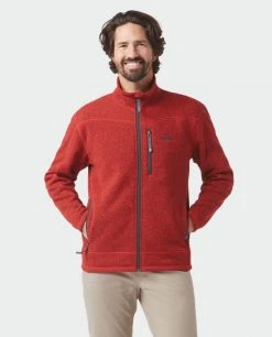 Stio Men's Wilcox Fleece Jacket -Stio Shop Online M Wilcox Fleece Jacket Risk Red 3 Top