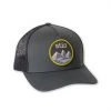 Stio Circle Mountain Patch Trucker -Stio Shop Online Stio Circle Mountain Patch Trucker Hat Charcoal Side