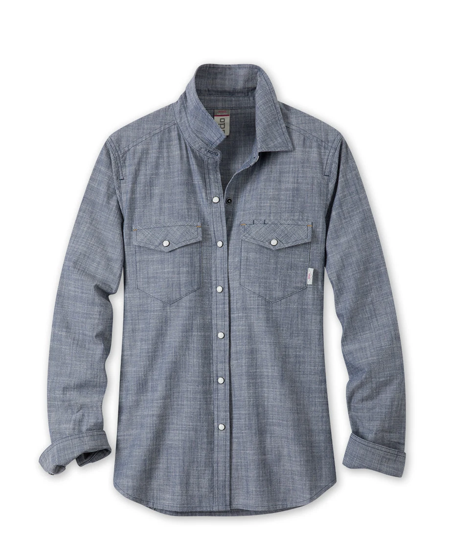 Stio Women's Ashton Chambray Shirt - Past Season 3 Stio Women's Ashton Chambray Shirt - Past Season