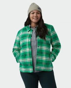 Stio Women's Buckhorn Insulated Snap Shirt 36 Stio Women's Buckhorn Insulated Snap Shirt -Stio Shop Online W Buckhorn Insulated Snap Shirt Herbage Plaid Alt 2