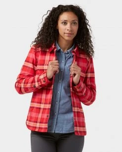 Stio Women's Buckhorn Insulated Snap Shirt 31 Stio Women's Buckhorn Insulated Snap Shirt -Stio Shop Online W Buckhorn Insulated Snap Shirt Risk Red Plaid 2
