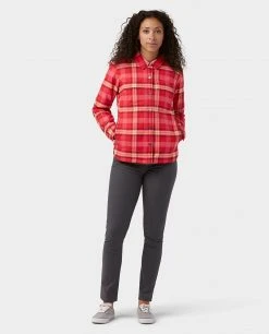 Stio Women's Buckhorn Insulated Snap Shirt 32 Stio Women's Buckhorn Insulated Snap Shirt -Stio Shop Online W Buckhorn Insulated Snap Shirt Risk Red Plaid 5