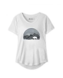 Stio Women's Buffalo Sunrise Tee -Stio Shop Online W Buffalo Sunrise Tee White S20