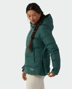 Stio Women's Colter INFINIUM™ Down Jacket -Stio Shop Online W Colter Infinium Down Jacket Treeline Green 2
